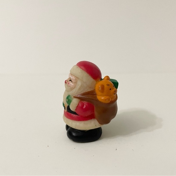 Vintage Santa Claus Bendy Figure and 1984 Santa Pencil Topper - Picture 3 of 16